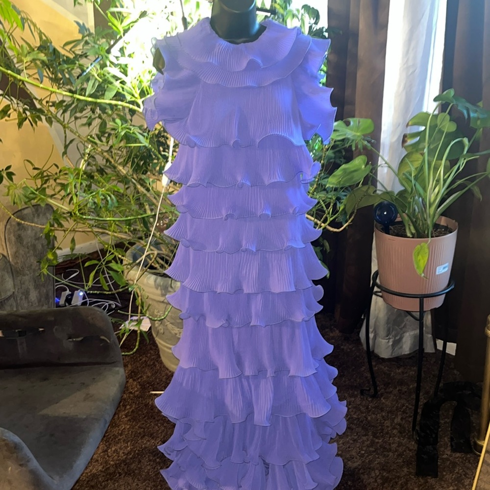 Akira Fluted Maxi dress